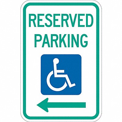 LYLE T11002DG12x18 Reserved Parking Parking Sign 18 x 12