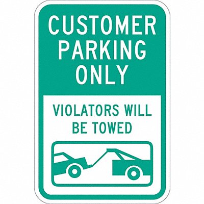 LYLE T11031DG12x18 Customer Parking Sign 18 x 12