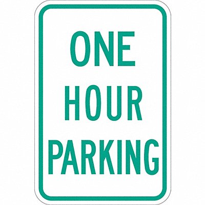 LYLE T11146EG12x18 One Hour Parking Parking Sign 18 x 12