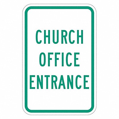 LYLE T11479EG12x18 Church Entrance Sign 18 x 12