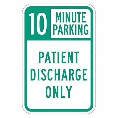 LYLE T12269HI12x18 Patient Parking Sign 18 x 12