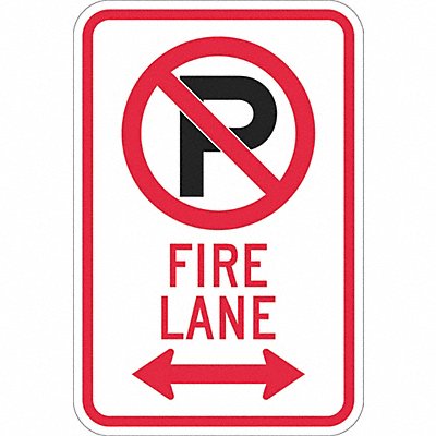 LYLE T11059DG12x18 Fire Lane Parking Sign 18 x 12