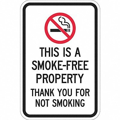 LYLE T11079DG12x18 Facility Sign 18 in Aluminum