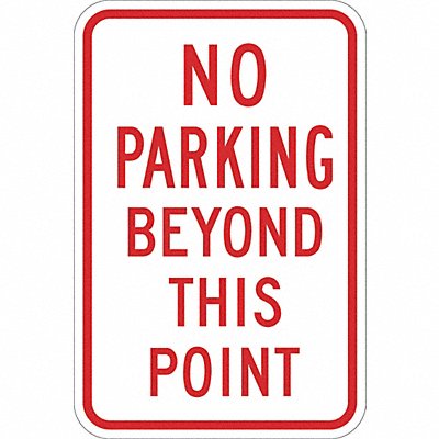 LYLE T11151DG12x18 No Parking Beyond This Point Sign 18x12