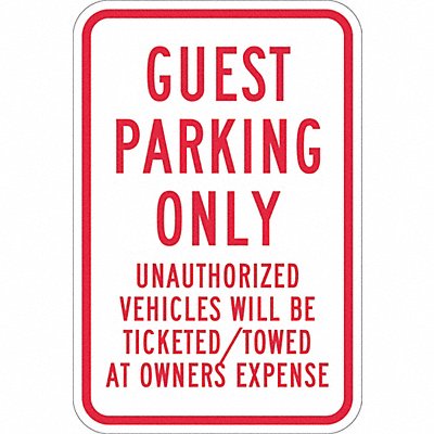 LYLE T11199EG12x18 Guest Parking Sign 18 x 12