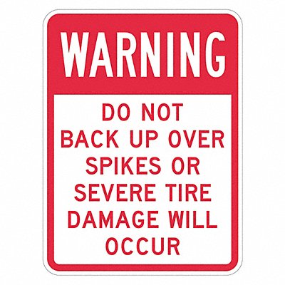 LYLE T11407DG12x18 Reflective Accdnt Prevent Warn Sign 18x12in