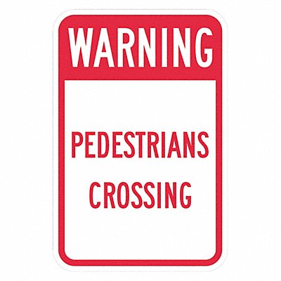 LYLE T11629DG12x18 Pedestrian Crossing Traffic Sign 18 x12