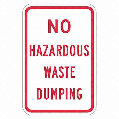 LYLE T11730DG12x18 Reflective Hazardous Materials Sign 18x12in