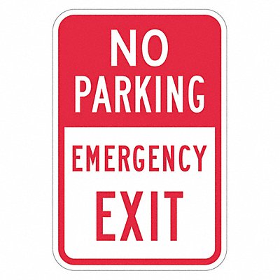 LYLE T11840HI12x18 No Parking Exit Sign 18 x 12