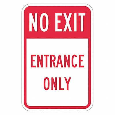 LYLE T11917HI12x18 No Exit Sign For Parking Lots 18 x 12