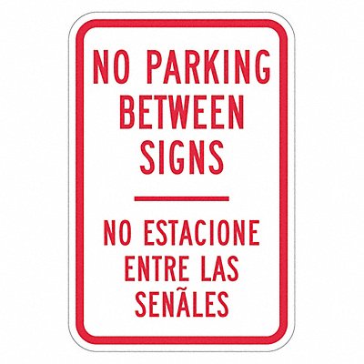 LYLE T12918DG12x18 No Parking Between Sign 18 x 12