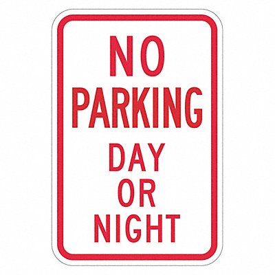 LYLE T12928DG12x18 No Parking Day Or Night Sign 18 x 12