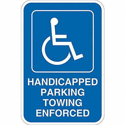LYLE T11126EG12x18 ADA Handicapped Parking Sign 18 x 12
