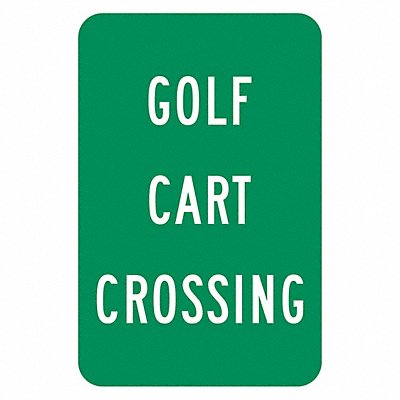LYLE T11576EG12x18 Golf Cart Crossing Traffic Sign 18 x12