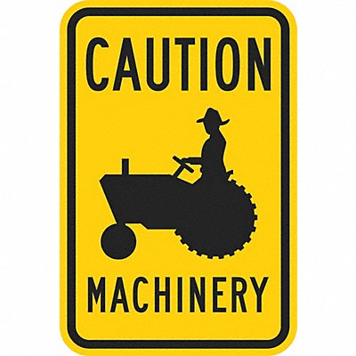 LYLE T11324EG12x18 Farm Vehicle Crossing Sign 18 x 12