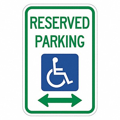 LYLE T16207EG12x18 Reserved Parking Parking Sign 18 x 12