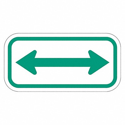 LYLE T11108EG12x6 Arrow Supplemental Parking Sign 6 x 12