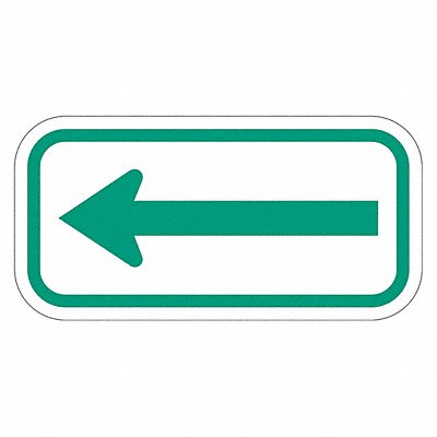 LYLE T11109DG12x6 Arrow Supplemental Parking Sign 6 x 12