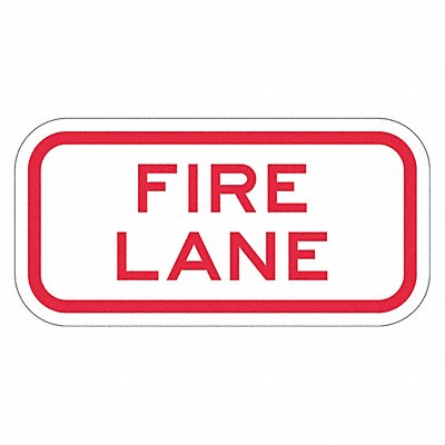 LYLE T11828HI12x6 Fire Lane Parking Sign 6 x 12