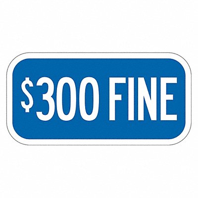 LYLE T12059EG12x6 Fine Supplemental Parking Sign 6 x 12