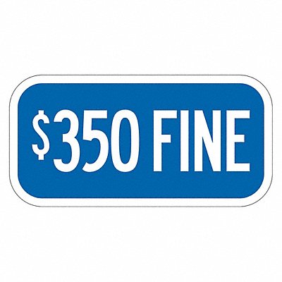 LYLE T12061EG12x6 Fine Supplemental Parking Sign 6 x 12