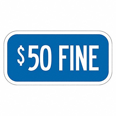 LYLE T12063EG12x6 Fine Supplemental Parking Sign 6 x 12