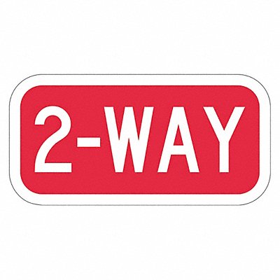 LYLE T15134EG12x6 2-Way Traffic Sign 6 x 12