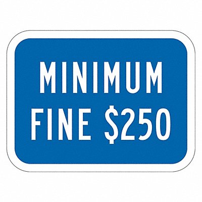 LYLE T12128EG12x9 Fine Penalty Parking Sign 9 x 12