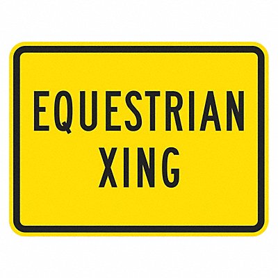 LYLE T11572HI18x12 Equestrian Xing Traffic Sign 12 x 18
