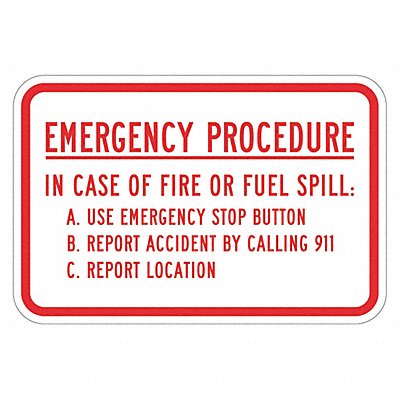 LYLE T11804HI18x12 Designated Parking Sign 18x12in Aluminum