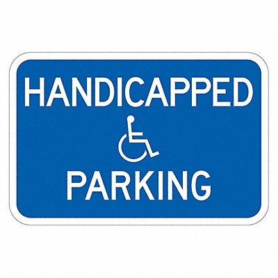 LYLE T11137DG18x12 ADA Handicapped Parking Sign 12 x 18