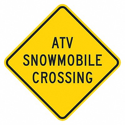 LYLE T11546DG18x18 ATV Snowmobile Crossing Sign 18 x 18