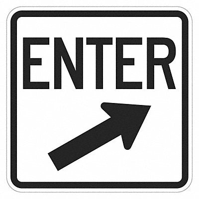 LYLE T11886EG18x18 Enter Sign For Parking Lots 18 x 18
