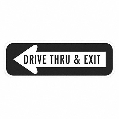 LYLE T11859EG18x6 Drive Thru Entrance Parking Sign 6 x18