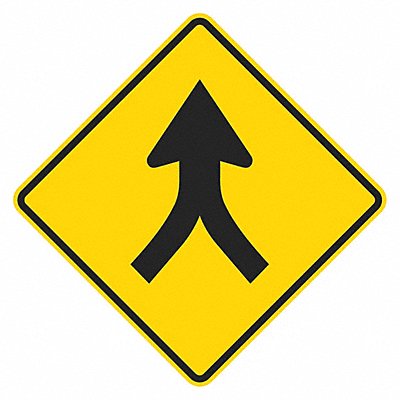 LYLE T15472DG24x24 Merge Traffic Sign 24 x 24