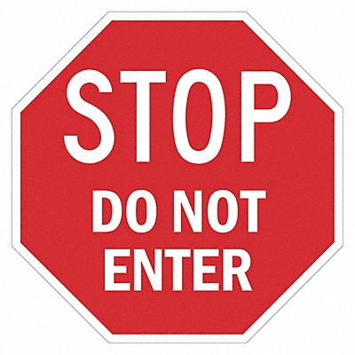 LYLE T16233HI24x24 Traffic Sign 24 in x 24 in Aluminum