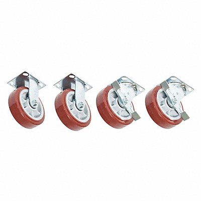 GREENLEE CRSL6 Standard Plate Castor Kit Swivel/Rigid