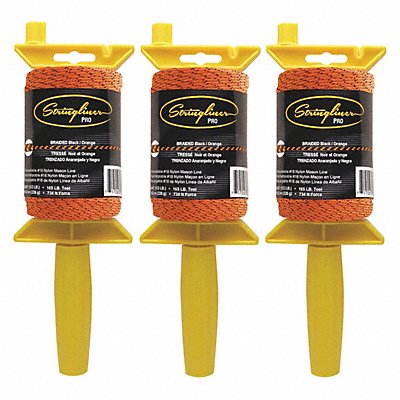 STRINGLINER 25491 Mason s Line Reel Black/Orange 500 PK3