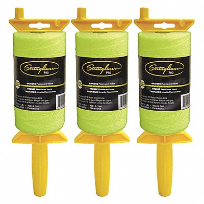 STRINGLINER 25765 Mason s Line Reel FluorYellow 1 000 PK3