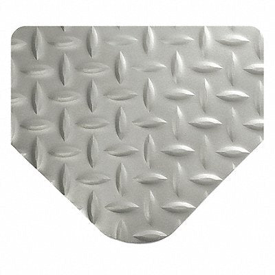 WEARWELL INC 415916X3X25GY Diamond-Plate Spongecote Mat Gry 3x25ft