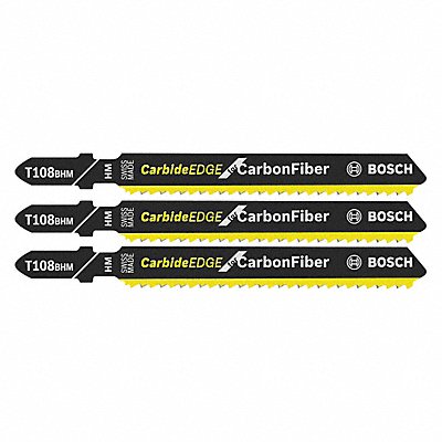 BOSCH T108BHM3 Jig Saw Blade Carbide Tipped PK3