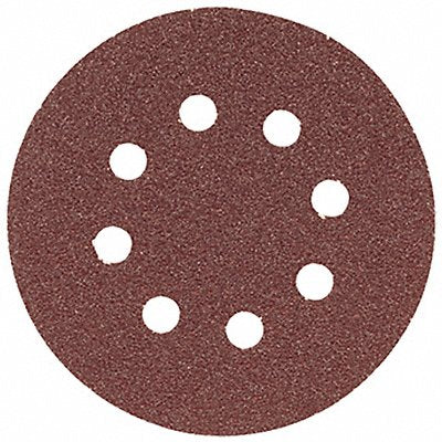 BOSCH SR5R120 5In Sanding Disc 8-Hole Red 120 Grit PK5