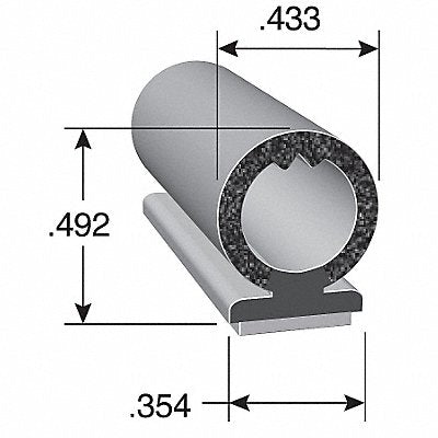 TRIM LOK INC DD1604BT25 Pedastal Seal Dual Duro 25 Ft.
