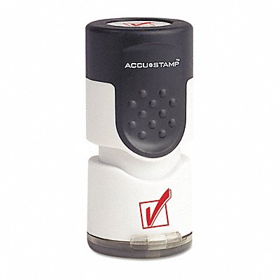 ACCUSTAMP 35658 Accustamp Pre-Inked Round Stamp/Red