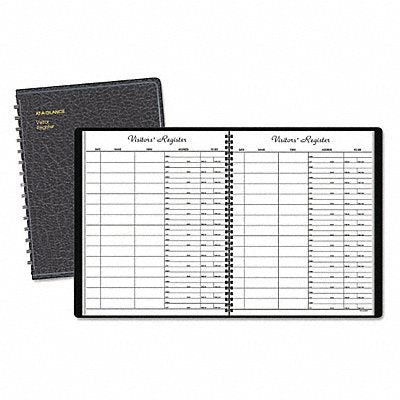 AT-A-GLANCE 8058005 Visitor Registration Book Black