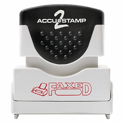 ACCUSTAMP2 35583 Stamp Red Faxed 1-5/8 x1/2