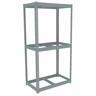 TENNSCO ZLC74818S3 Boltless Shelving 18x84x48in Strtr
