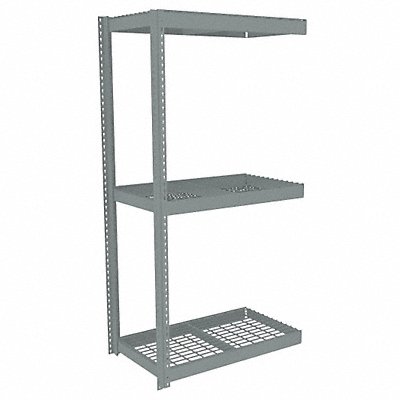 TENNSCO ZLC74224A3W Boltless Shelving 24x84x42in AdOn