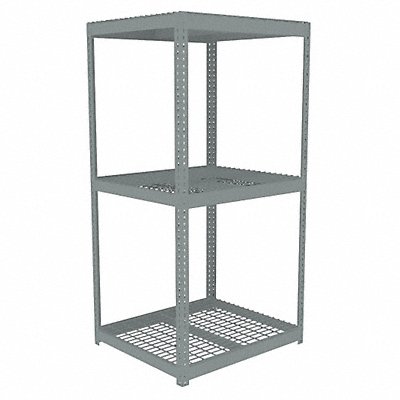 TENNSCO ZLC74236S3W Boltless Shelving 36x84x42in Strtr