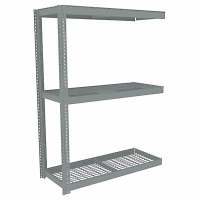 TENNSCO ZLC76024A3W Boltless Shelving 24x84x60in AdOn